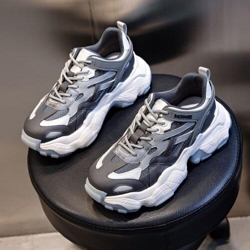 Absorbing film bottom Torre shoes womens spring 2021 new platform height sneakers casual running breathable leather shoes