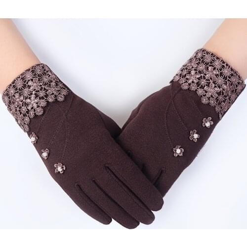 Gloves Women Winter Touch Screen Winter Gloves Autumn Warm Gloves Wrist Mittens Driving Ski Windproof Glove