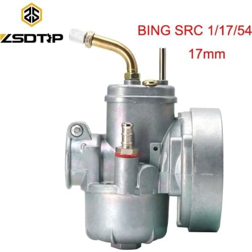 ZSDTRP Motorcycle 17mm PUCH Carburetor 2-Stroke For KREIDLER Puch TUNTURI 50CC Engine BING SRC 1/17/54