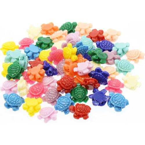 10pcs Artificial Coral Beads Hand-carved Powder Pressed Turtle-shaped Coral Beads 12mm DIY Jewelry Charm Earrings Accessories