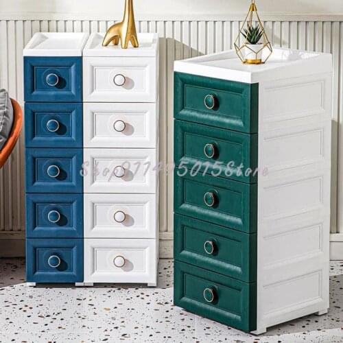 20/25/35cm Bathroom Crevice Storage Cabinet Drawer Type Narrow Side Gap Shelf Kitchen Storage Cabinet