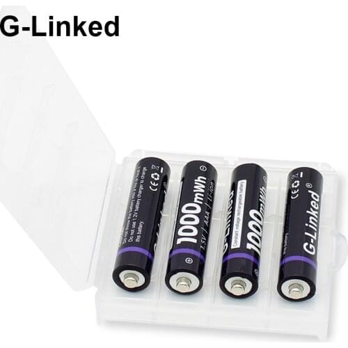 AAA Battery 1.5V Li-ion ion AAA Rechargeable Battery 1000mWh rechargeable Batteries lithium 3A Bateria Baterias