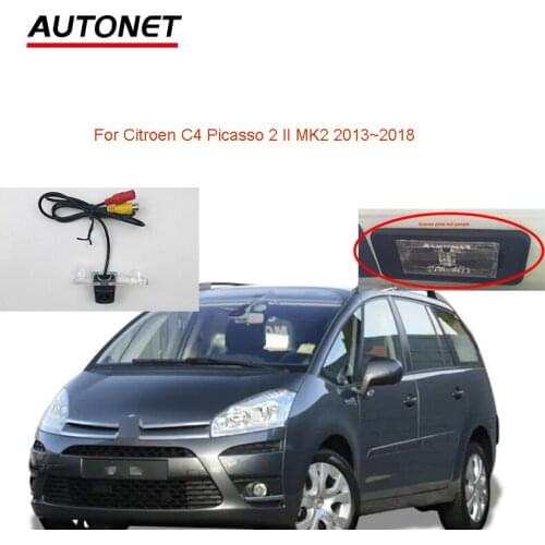 Autonet car rear view camera For Citroen C4 Picasso 2 II MK2 2013~2018 Backup HD Camera /license plate camera
