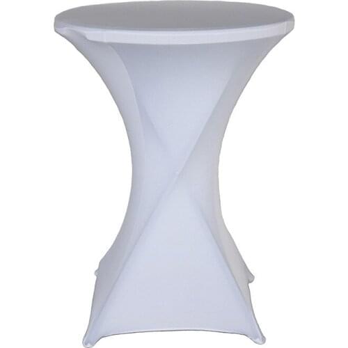 Bar Cocktail Round Stretch Table Cover Hotel Wedding Banquet Tablecloth