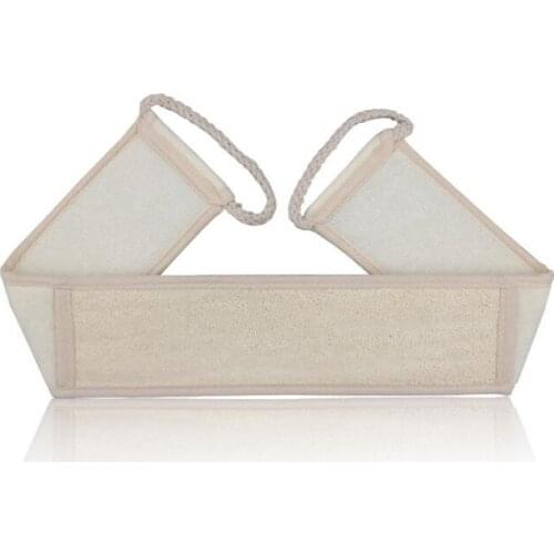 Big Loofah Back Strap 10x30x80cm Exfoliating Natural Loofah Pull Back Strap Bath Belt Perfect for Bath Shower LX1471