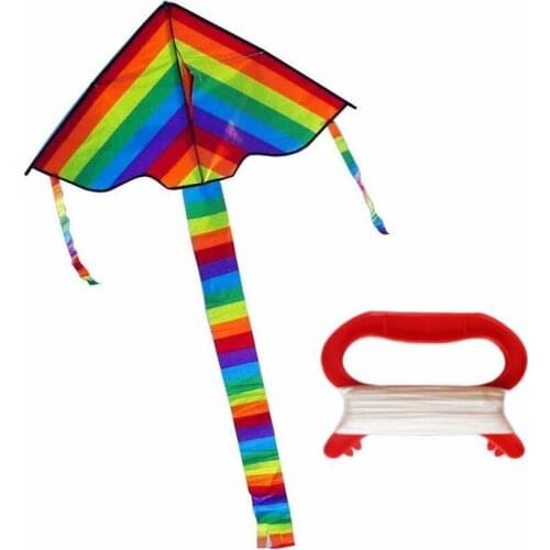 1pcs Colorful Kite With 30m Line Long Tail Children Toy Outdoor Kites Flying Funny Parent-Child Game Outdoor Kite Series Toys