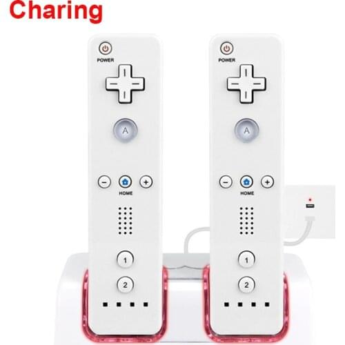 For Nintendo Wii Gamepad Battery Chargers Battery Charger Dock Remote Controller Dual Charging Dock Station Battery Pack