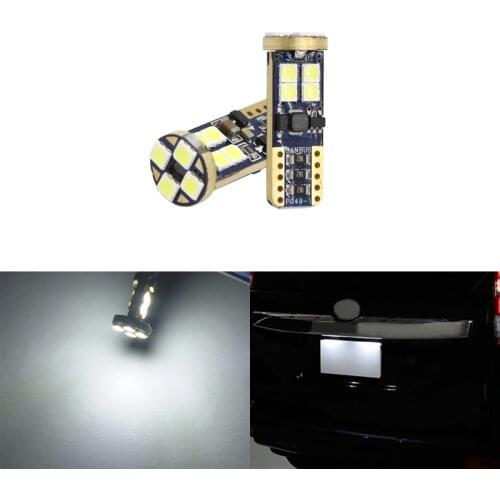 For Toyota Prado 150 2014 2015 2016 2017 CANbus 2PCs T10 W5W Led Car Rear Led License Plate Lights Lamp Bulbs