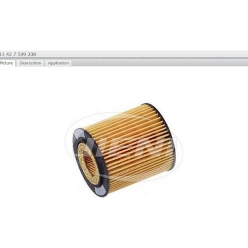 Oil Filter for BMW: E71-X6 35i R50-mini 1.4 / 1.6, R52 / R53 mini 1.6 1.6S 1.6S JCWT OEM#11427512446