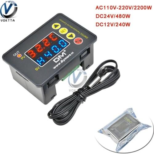 DMT01 Microcomputer Temperature Controller AC110V-220V/2200W DC24V/480W DC12V/240W Digital Display Temperature Controller