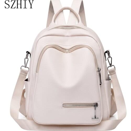 Mochila Antirrobo De Moda Para Mujer Casual Travel Backpack Women Sac Cartable Femme PU Leather Designer Waterproof Shoulder Bag