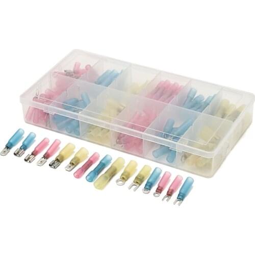 New high-quality 148 pcs three-color insulated electrical terminal wire connector red: 22-16AWG blue: 16-14AWG yellow: 12-10AWG