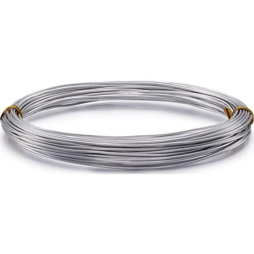 10m/roll Aluminum Wires Silver Color 1.0mm For DIY Craft Earring Bracelet Making Jewelry Accessories Wire