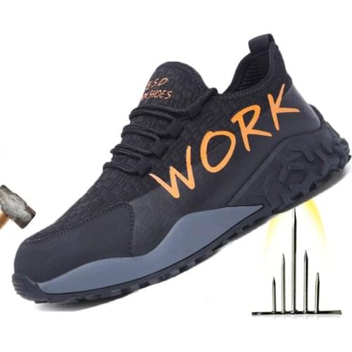 Anti-Static Air Mesh Toe Work Shoes Breathable Work Boots Man Safety Lightweight Puncture-proof Safety Boots Dropshipping