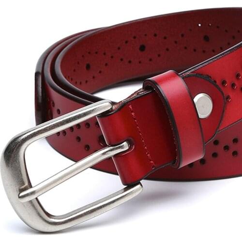 Genuine Leather Belts for Women Second Layer Cowskin Woman Belt Vintage Pin Buckle Strap Jeans Designer Belt Strap Ondildo