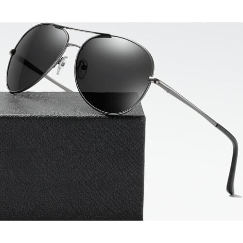 Photochromic Sunglasses Men Polarized Driving Pilot Chameleon Vintage Sun Glasses Women Male Change Color Day Night Vision UV400