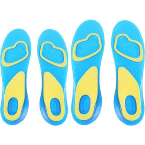 1 Pair Orthotic Arch Support Massaging Shoes Pads Silicone Anti-Slip Gel Soft Sport flat Soft foot insole Pad For Men Women