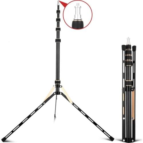 1.9M/2.2M Compact Light Stand for Photography Ring Light Photo Reflector Umbrella Studio Video Lightstand Tripod Lighting Stand