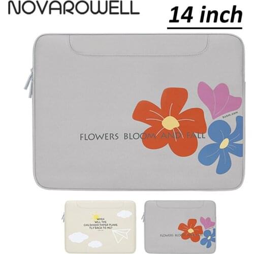14inch Laptop Sleeve Bag Portable Light Splash Proof Plush Lining Easy to Carry Computer WaterProof For Macbook Notebook Case