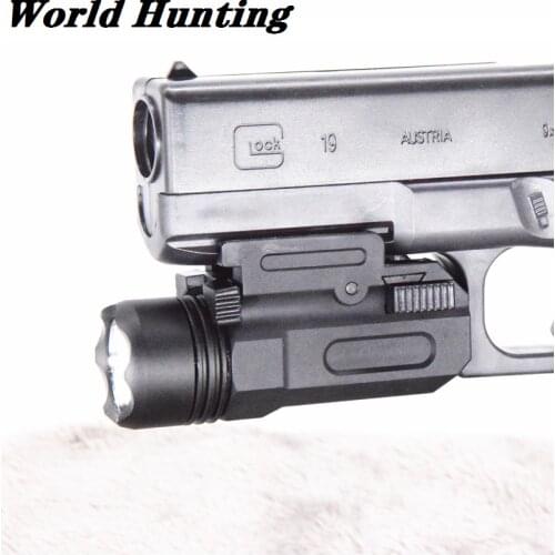 Tactical Airsoft Handgun Flashlight Combo LED Tactical Gun Torch for 20mm Rail Glock 17 19 18C 24