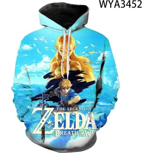 Zelda 3D Printed Hoodies Men Women Children Cool Sweatshirts Fashion Casual Long Sleeve Pullover Boy Girl Kids Streetwear Tops