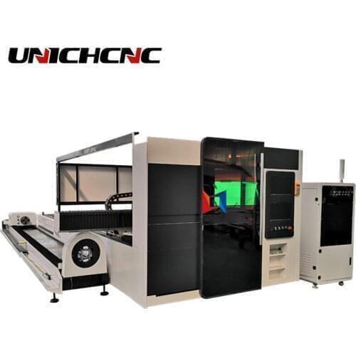 Fiber laser metal cutting exchange table metal cutter