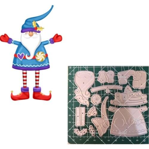 2021 Christmas Santa Metal Cutting Dies Stencils for DIY Birthday Scrapbooking Album Paper Card Embossing New 2021 Die Cut