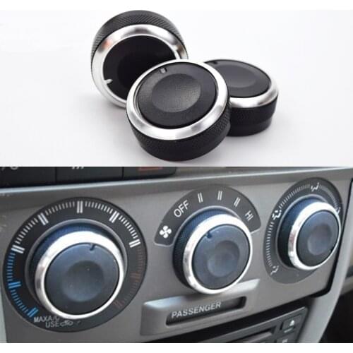 3pcs/set Air Conditioning Knob Aluminum Alloy AC Knob Heat Control Button For Great Wall Hover M2 FLORID COOL BEAR Accessories