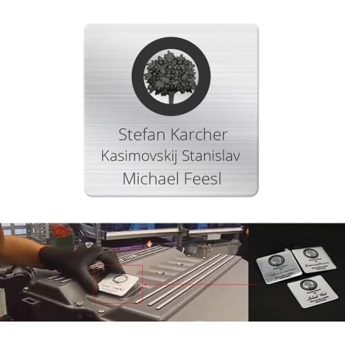 Aluminum Emblem Car Sticker for Mercedes Benz GLE GLS ML GLK CLS GLA CLA A B C E Class AMG Engine Modification Design