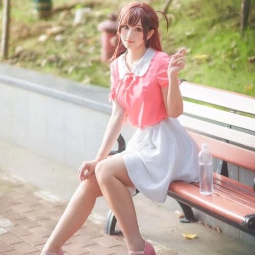 Rent A Girlfriend Cosplay Ichinose Mizuhara Chizuru Cosplay Costume School Uniform Daily Outfits Halloween Carnival Costumes