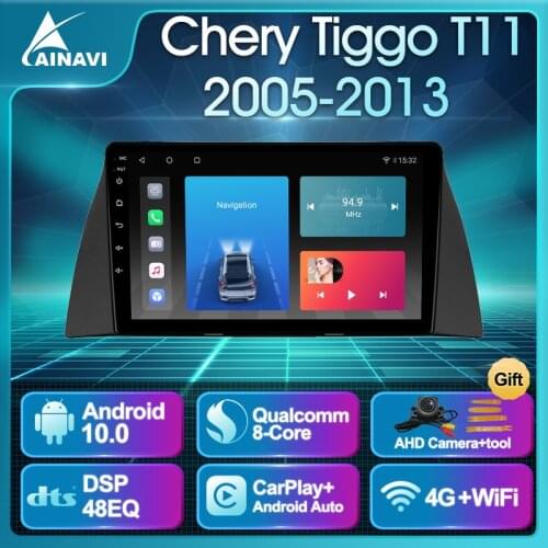 Car Radio Android 10.0 QLED Screen For Chery Tiggo T11 2005-2013 Auto Stereo Multimedia Video Player Navigation Carplay No 2din