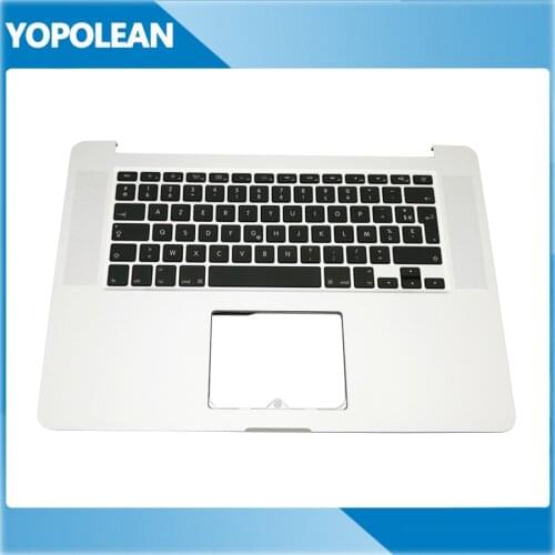 AZERTY Layout Full New Topcase For Apple MacBook Pro 15" Retina A1398 Palmrest Top case with French Fr keyboard year 2012