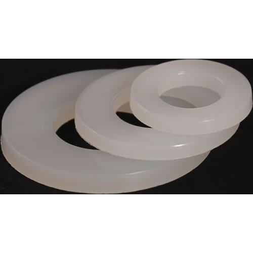 White black nylon plastic flat gasket washer m2-m20 50Pcs