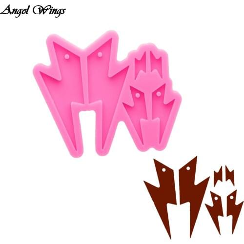 Shiny lightning Earrings Resin Silicone Mold Crafts with Epoxy, DIY For Epoxy Resin Jewellery Making Clay Mould DY1006
