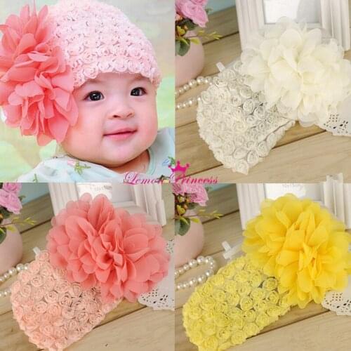Kids Baby Girls Bebe Children Lace Big Flower Hair Accessories Band Headdress Headwear Hair Band Accessories Head Band Headwear