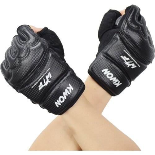 Half Fingers Kids/Adults Sandbag Punch Training Kick Boxing Gloves Sanda/Karate/Muay Thai/Taekwondo Protector