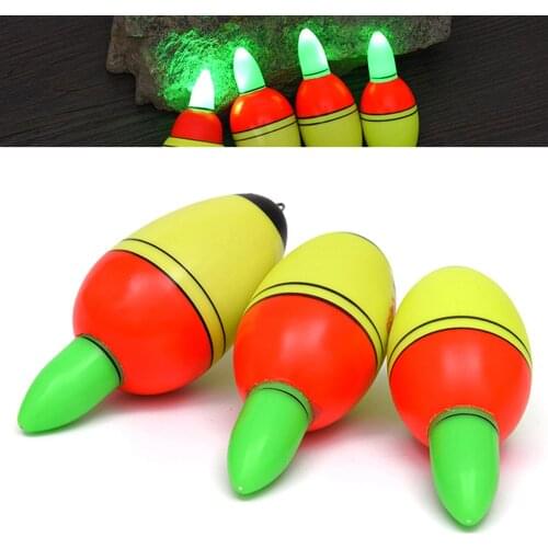 Electronic Smart Fishing Led Light Float for Fish Lure Luminous LED Alarm Night Fishing Floats 20g-40g Saltwater Sea Rock Tackle
