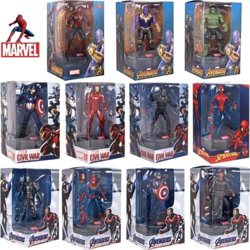38 Designs 17cm Genuine Marvel Avengers Endgame Super Heroes Doctor Strange Captain America Thor Action Figure Model Dolls Toys