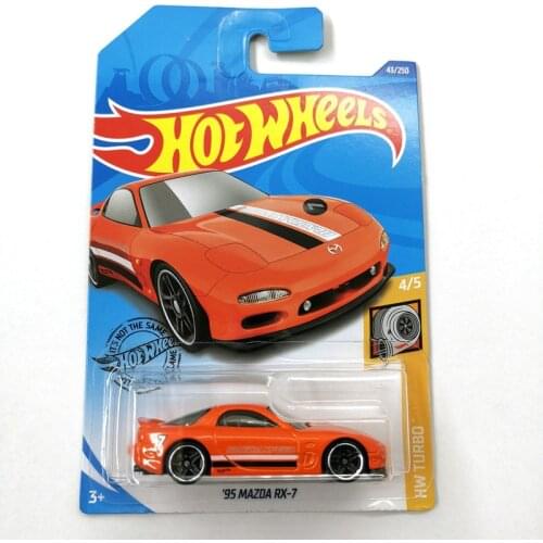 Hot Wheels 1:64 Car 95 MAZDA RX-7 Metal Diecast Model Car Toys Kids Birthday Gift