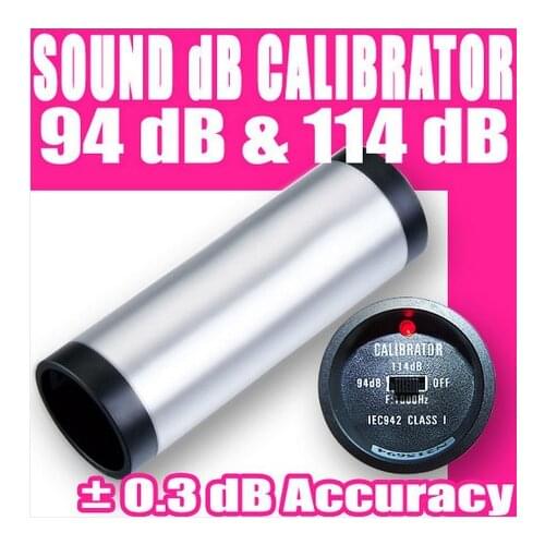 ND9B Sound Level Noise Calibrator Meter Mics 94dB/114dB Accuracy Mics