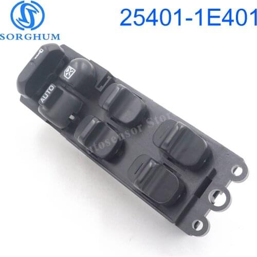 New 25401-1E401 Front Left Side Power Master Window Switch For 1993-1994 Nissan Altima 2.4L