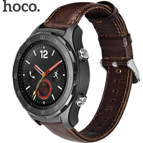 Original HOCO Quick Release Watch Band 20mm Genuine Leather Strap for Huawei Watch Sport Smart Watch Retro Replacement Wristband
