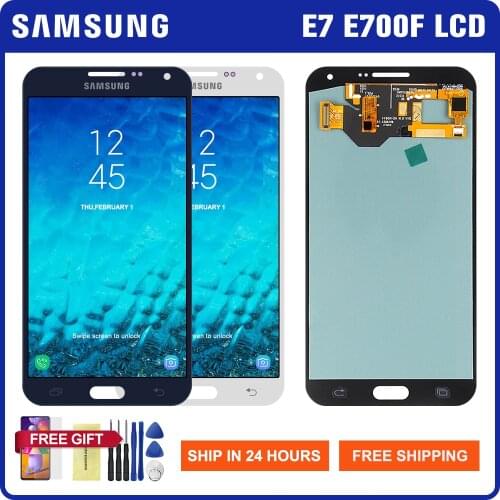 5.5'' Lcd For Samsung Galaxy E7 E700 Lcd Display Touch Screen Digitizer Assembly For Samsung E700F E7000