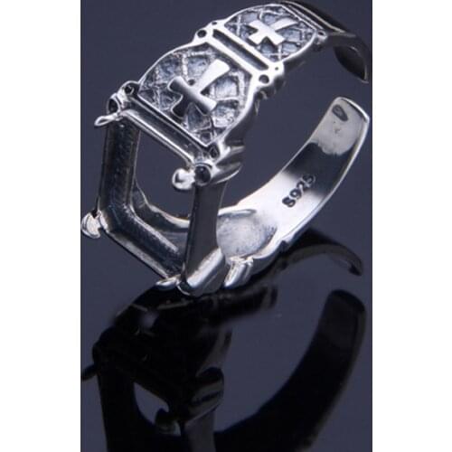 8*10mm 925 Sterling Silver Semi Mount Bases Blanks base blank Pad Vintage Rings Ring Setting set jewelry men women DIY Jewelry