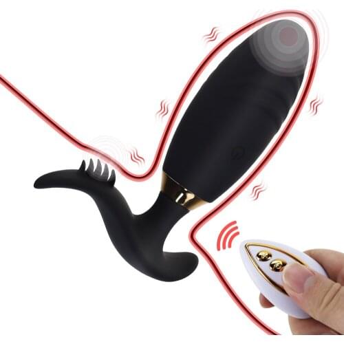 APP Vibrator Prostate Massager Anal Vibrators Silicone Male Butt Plug Anus Vibrating G-Spot Stimulation Sex Toy For Men