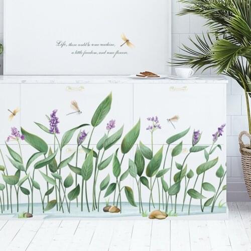 Tropical Plants Wall Sticker Wall Decals Green Leaves Wall Stickers For Home Living Room Bedroom Door Murals Wallpaper Removable