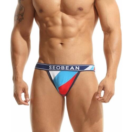 Underpants Mens Thong Gay Underwear Seobean Low-Rise Sexy Lingerie Sissy Tanga Hombre Cueca Jockstrap Men Ropa Interior Hombre