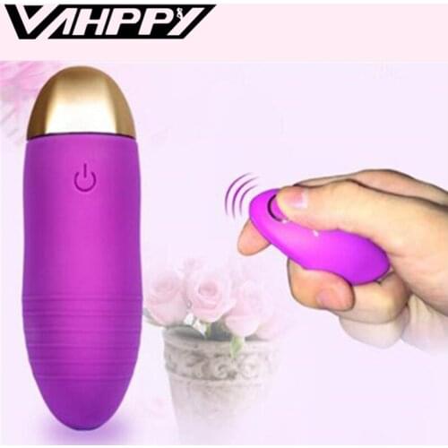 VHAPPY Powerful Vibrating Egg Bullet Vibrator Multispeed Wireless Remote Control Silicone Adult Sex Toys for Women Sex Products