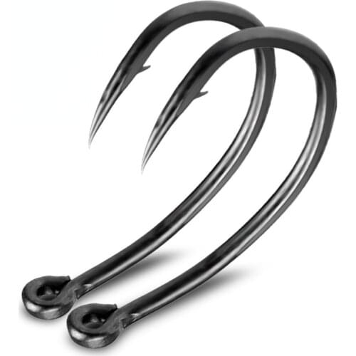 10/20pcs Curve Fishing Hooks Set Barbed Fishhook Coated Fly Fishing Carp Hook For Fish Sea Accessories