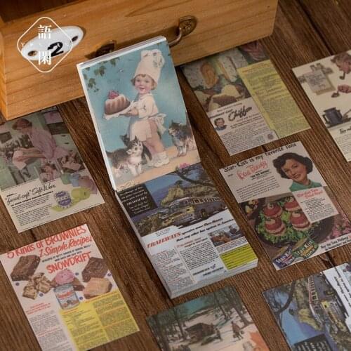 10 Sets DIY material decoration stickers of art RETRO hand account series Stationery Wholesale